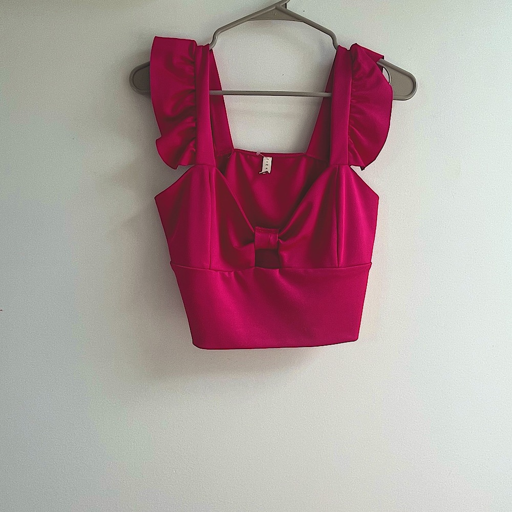 Hot Pink Crop Top, Never Worn